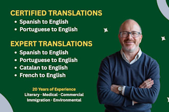 translate from spanish, portuguese, catalan, or french to english