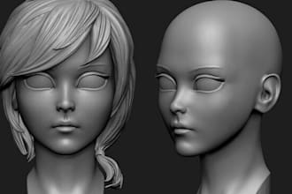 design your comic manga pokemon character model cartoon character for 3dprinting