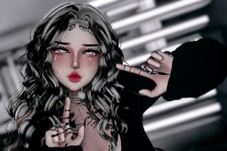 create a custom vrchat anime avatar vrm vtuber model in unity and blender