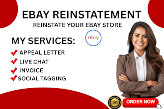 reinstate permanently suspended ebay account mc011, mc113,mc999