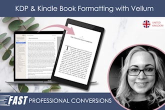 format your book for amazon KDP and kindle using vellum