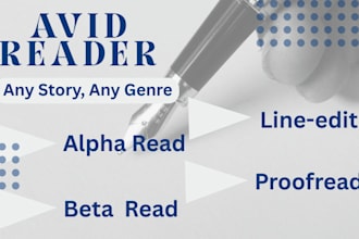 review any story, critique alpha beta read proofread line edit novel scifi ebook