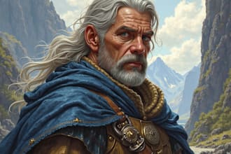 illustrate your d and d character portrait