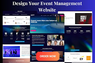 build event website, event ticket website, event management site, party rentals