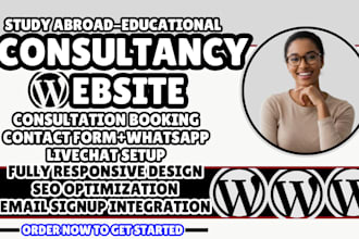 study abroad website consultancy website student visa website migration website