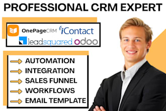 setup icontact pro leadsquared odoo crm saas ai agent onepagecrm n8n integration