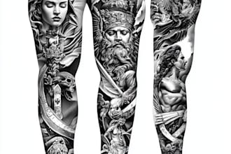 create unique tattoo, custom tattoo design, tattoo sleeve