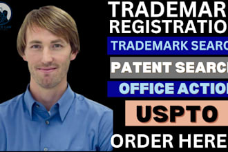 conduct a deep trademark and patent search, tm and patent filing for US and non
