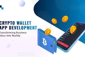 develop blockchain or crypto wallet mobile app with token tracking