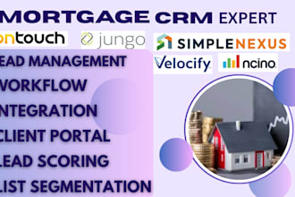 setup velocify encompass hubspot jungo salesforce total ncino mortgage CRM