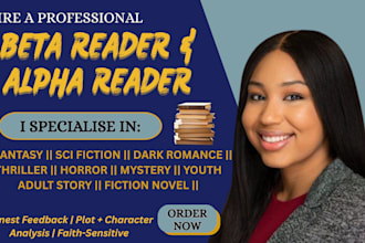 alpha and beta read fantasy sci fiction novel thriller mystery dark ya novel