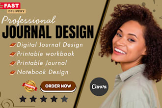 printable planner esty digital journal canva workbook design notebook lookbook