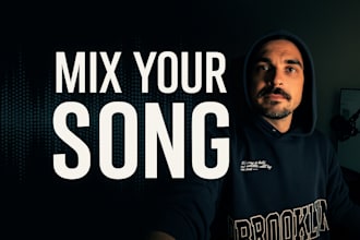professionally mix your song for a clean, wide and punchy sound