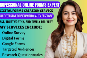 distribute online surveys, and google forms for maximum reach