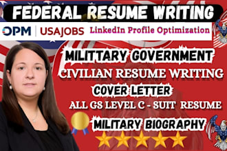 write federal resume, executive resume, ats resume writing for usajob