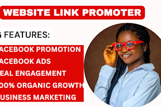 promote website link business link to active 850k  on facebook group and page