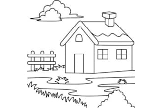 draw instruction manual, line art step by step of your product