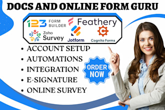 build 123 form builder feathery zoho survey cognito forms jotform integration