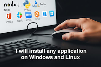 help you install any kind of application on windows or linux