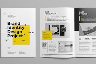 design company profile, brochure, annual report business proposal booklet design