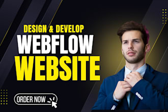 design and develop a webflow website or landing page from figma as an expert
