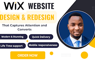 design or redesign a professional wix website that converts visitors into custom
