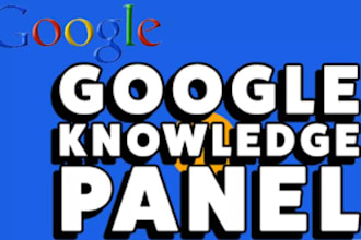 create a standard and verified google knowledge panel for you, business, company
