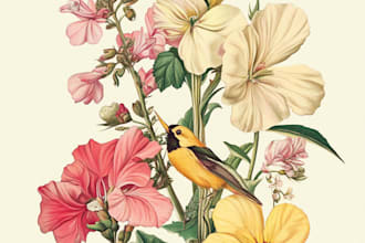 do botanical illustration with scientific focus
