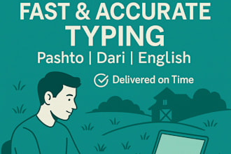 do fast and accurate typing in pashto,dari,and english