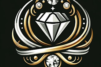 do luxury fashion, crown, diamond, clothing and jewelry logo