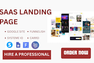design saas landing page google sites systeme io sales funnel one page website