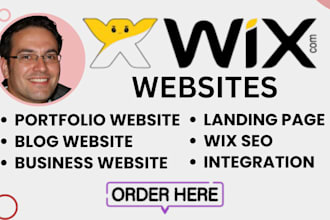 custom wix portfolio website wix blog site, business website seo optimization