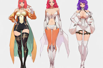 make anime style nsfw fanart, ecchi and original character