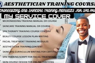 create microneedling and skincare training manuals course for spa pros