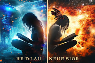 design a urban book cover design, fantasy book