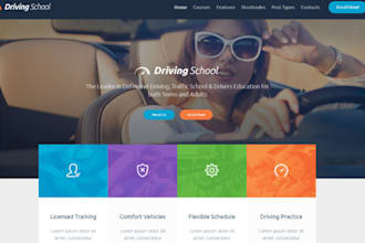 build squarespace driving school website driving instructor booking website