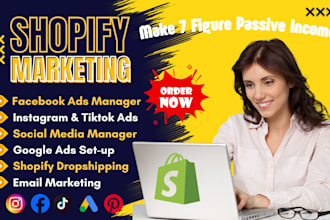 shopify boost sales shopify dropshipping marketing  fb ads ig promotion