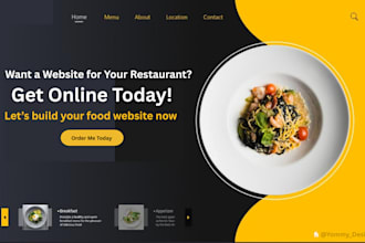 design a responsive restaurant website with online ordering