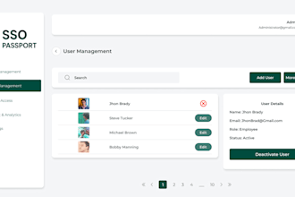 design UX focused UI for business and event apps