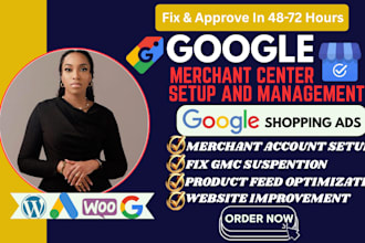 reinstate, fix google merchant center suspension, misrepresentation,shopping ads