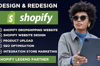 setup shopify cro store front, sellfy gempages simpliful shopee product listing