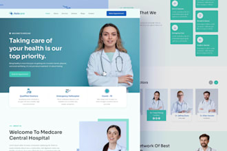 design pharmacy website, therapy, clinic, medical, doctor, healthcare website