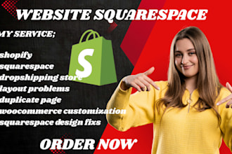 design redesign squarespace website build woocommerce development squarespace