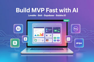 build a landing page or full stack web app using bolt, lovable ai, and supabase