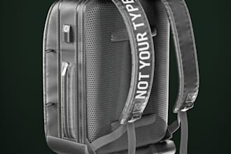 create a premium quality 3d model of your backpack or bag design, 3d purse desig