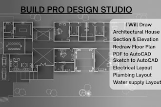 do floor plan,house plans,cad drawing and architectural and construction