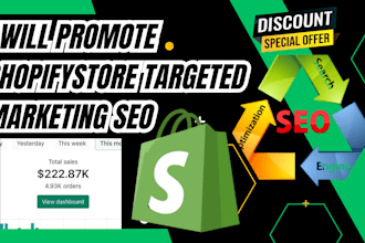 promote shopify store targeted marketing tactics strategies drive sales SEO