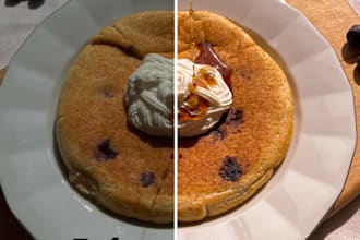 edit food pictures with photoshop and lightroom for menus and social media