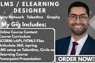 design elearning course on articulate 360, ispring, scorm file, rise360