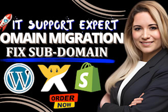 migrate redirect domain fix subdomain to shopify, godaddy, wix, wordpress